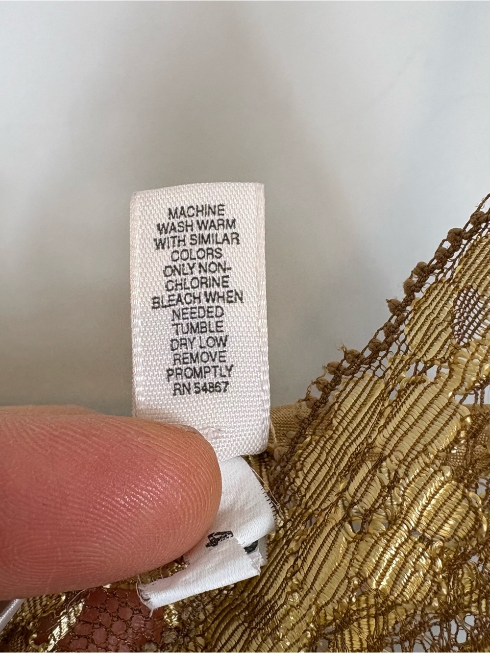 Vtg Y2K Victoria’s Secret Gold Lace Maxi Gown Slip Dress Sz M Y2K - Picture 11 of 11